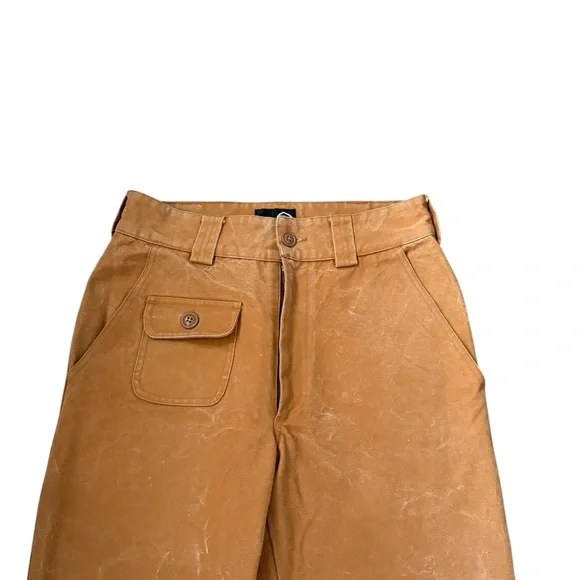 RARE S2W8 Made in USA Heavy Cotton Durable Pants Beige Size 30